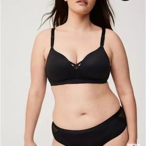 Torrid Black Full-Coverage Bra Intimates & Sleepwear